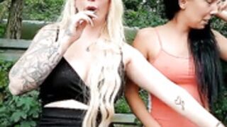 June695_ and his friend show in public