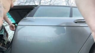 June695_ and his friend dildo fuck in public