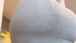 Day two clapping my juicy ass in this grey sundress