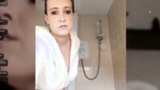 chubby girl in the shower