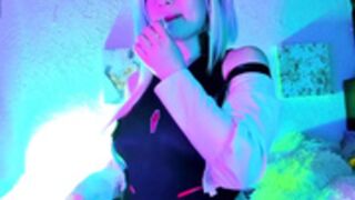 Sammysammy_ as lucy from cyberpunk edgerunners