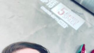 Risky public facial Milf