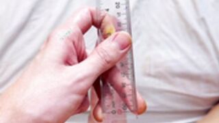 kellywashere - Measuring my dick length x girth cumshot