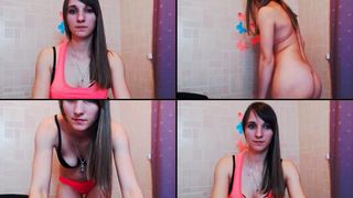 MissCutieX love to ride and make her ass cheeks bounce before fucking herself doggy in free cam recording 2017-05-04 222638